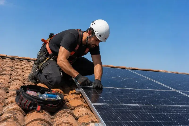 Maintenance et monitoring de panneaux solaires à Bécherel