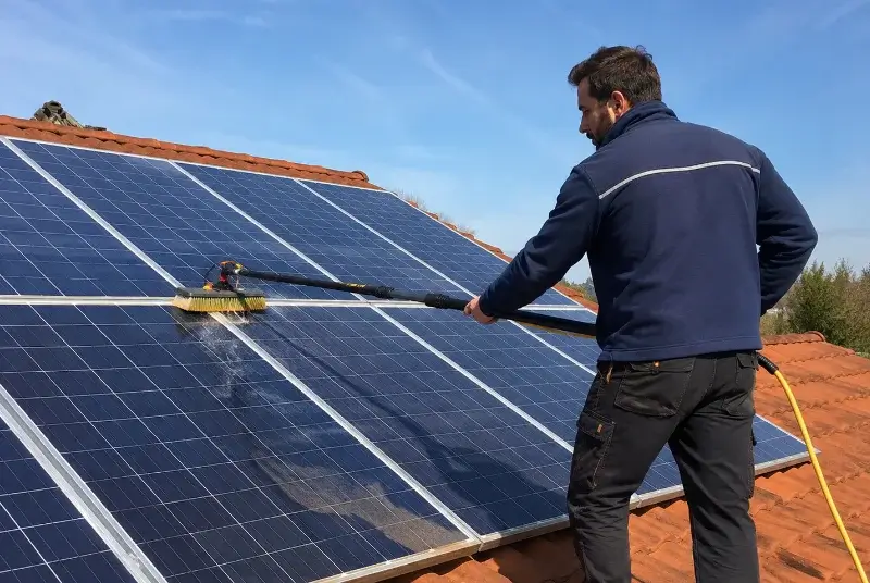 Nettoyage et entretien de panneaux solaires à Bécherel